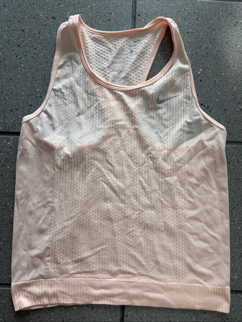 Nike Pink Mesh Racerback Tank Top